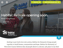 Tablet Screenshot of habitatworcester.org